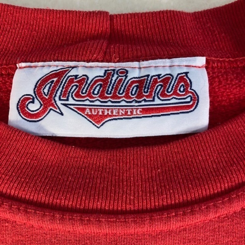 Vintage Cleveland Indian Red Embroidered Sweatshirt - Picture 3 of 10